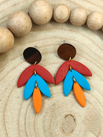 Boucles d'oreilles AKANE - pièce unique